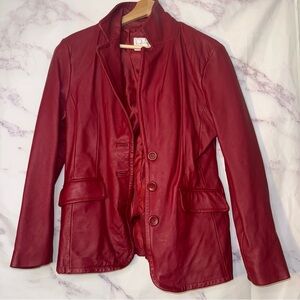 Worthington Red Leather Jacket